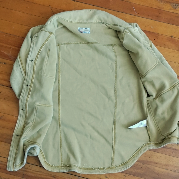 Anthropologie Pilcro Mustard Shacket Size M - Picture 4 of 11